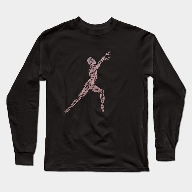 Karateka Kata Move Long Sleeve T-Shirt by badlydrawnbabe